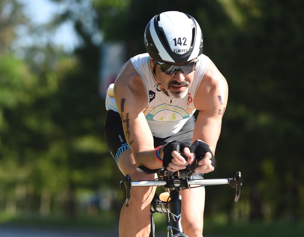 Scott Stevens rides in Ironman Texas 2019